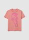 Regular fit pink pure cotton T-shirt_4