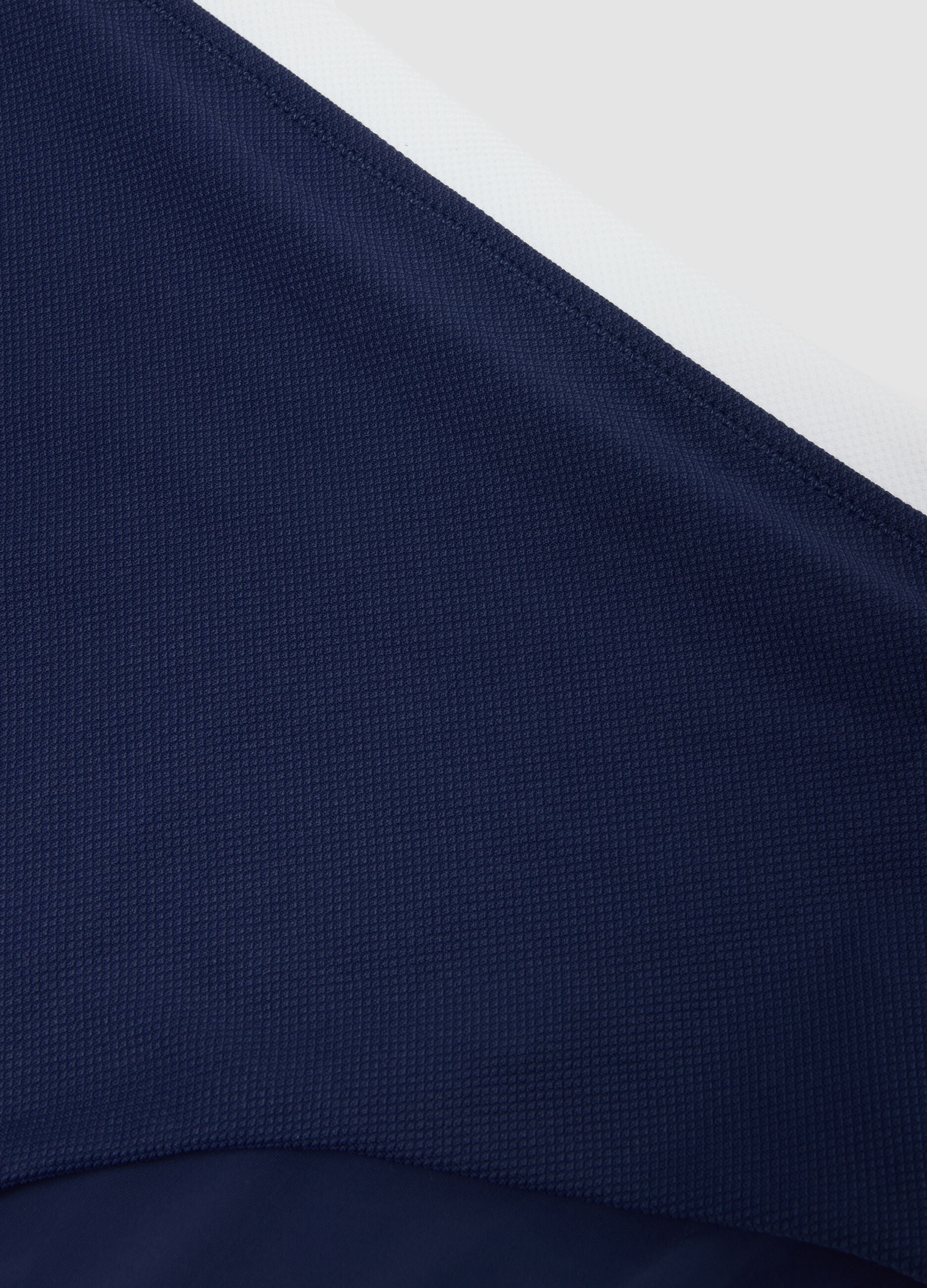 Blue stretch-fabric bikini bottoms