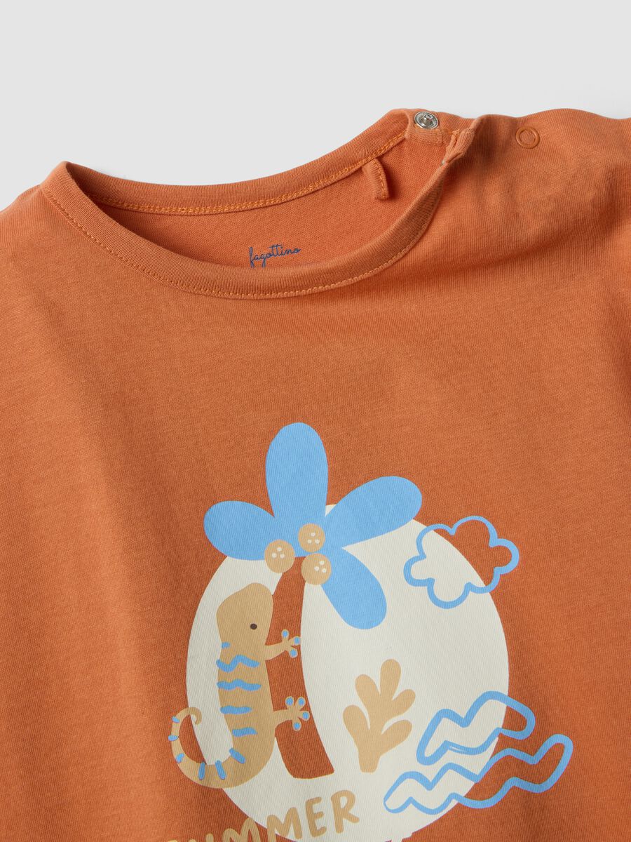 Bipack di pagliaccetti arancioni in cotone organico_2