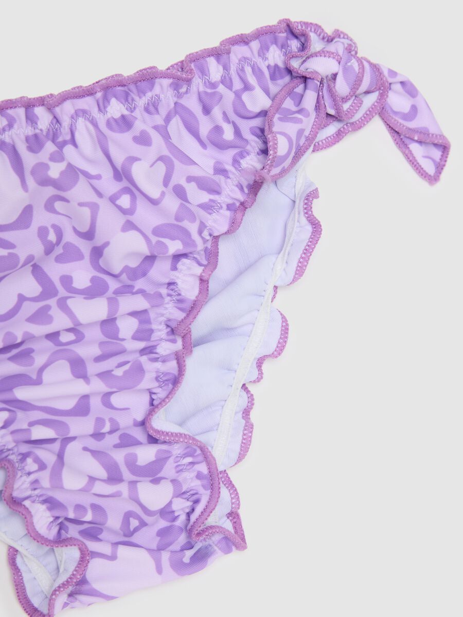 Girls' purple stretch-blend bikini_2
