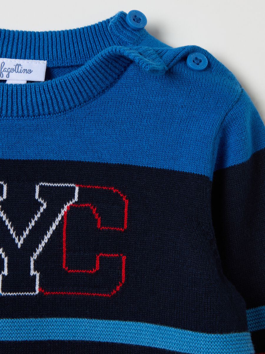 Striped pullover with "NYC" lettering_2