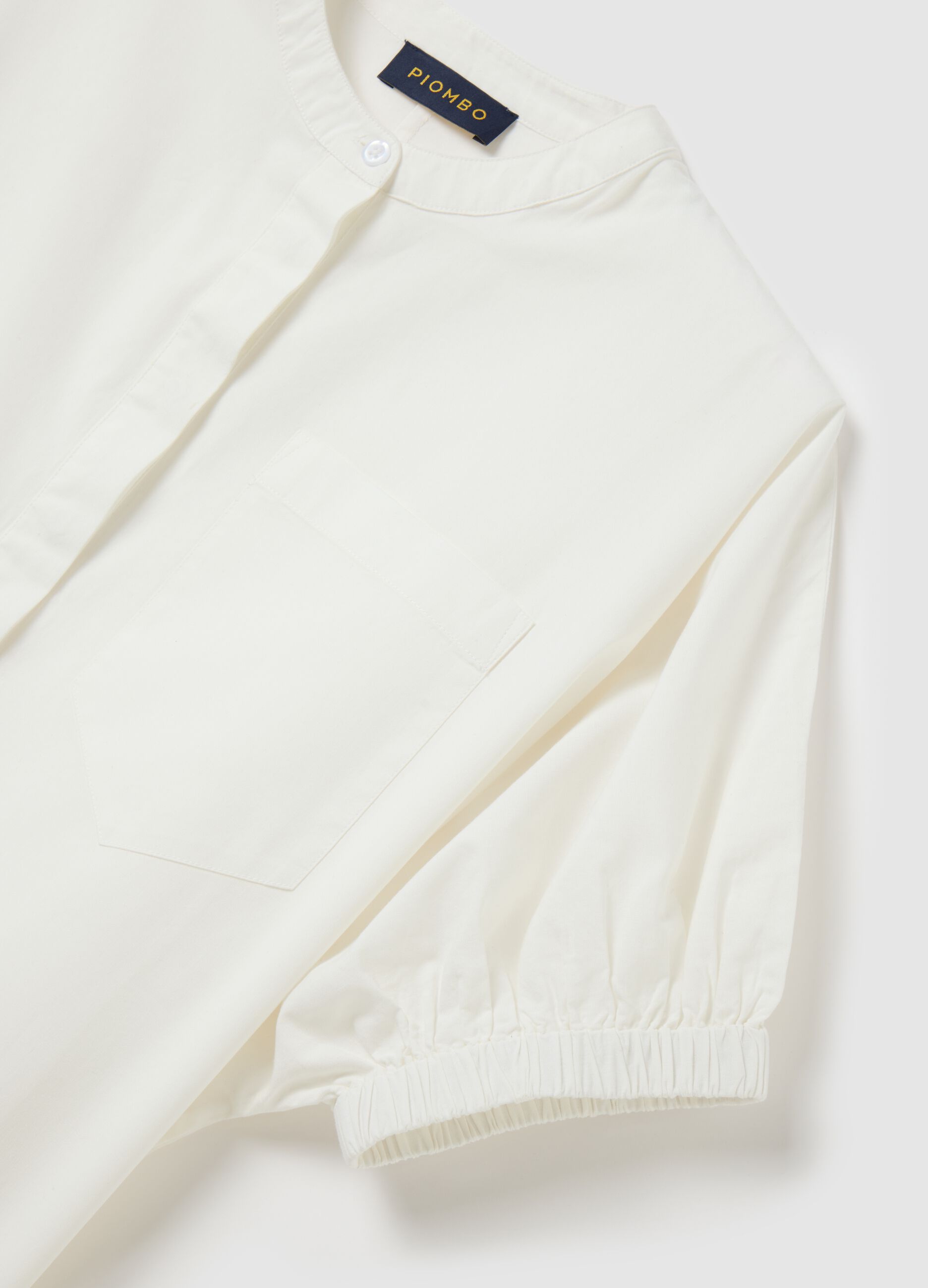 Camicia oversize da donna in puro cotone bianca
