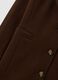 Brown regular fit coat with buttons_5