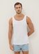 White Cotton Tank Top Tripack Regular Fit_0