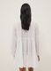 White pure organic cotton kaftan with ruffles and broderie inserts_2