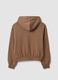 Brown organic cotton hoodie_1