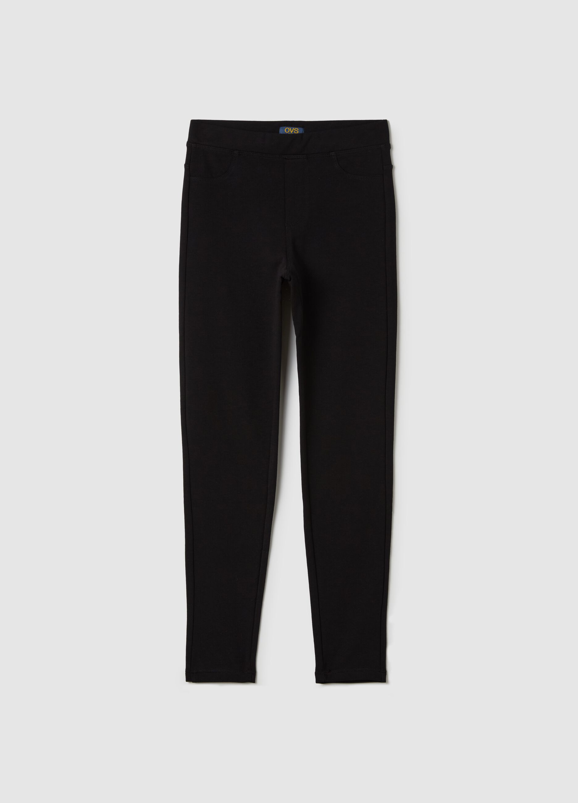 Stretch cotton treggings