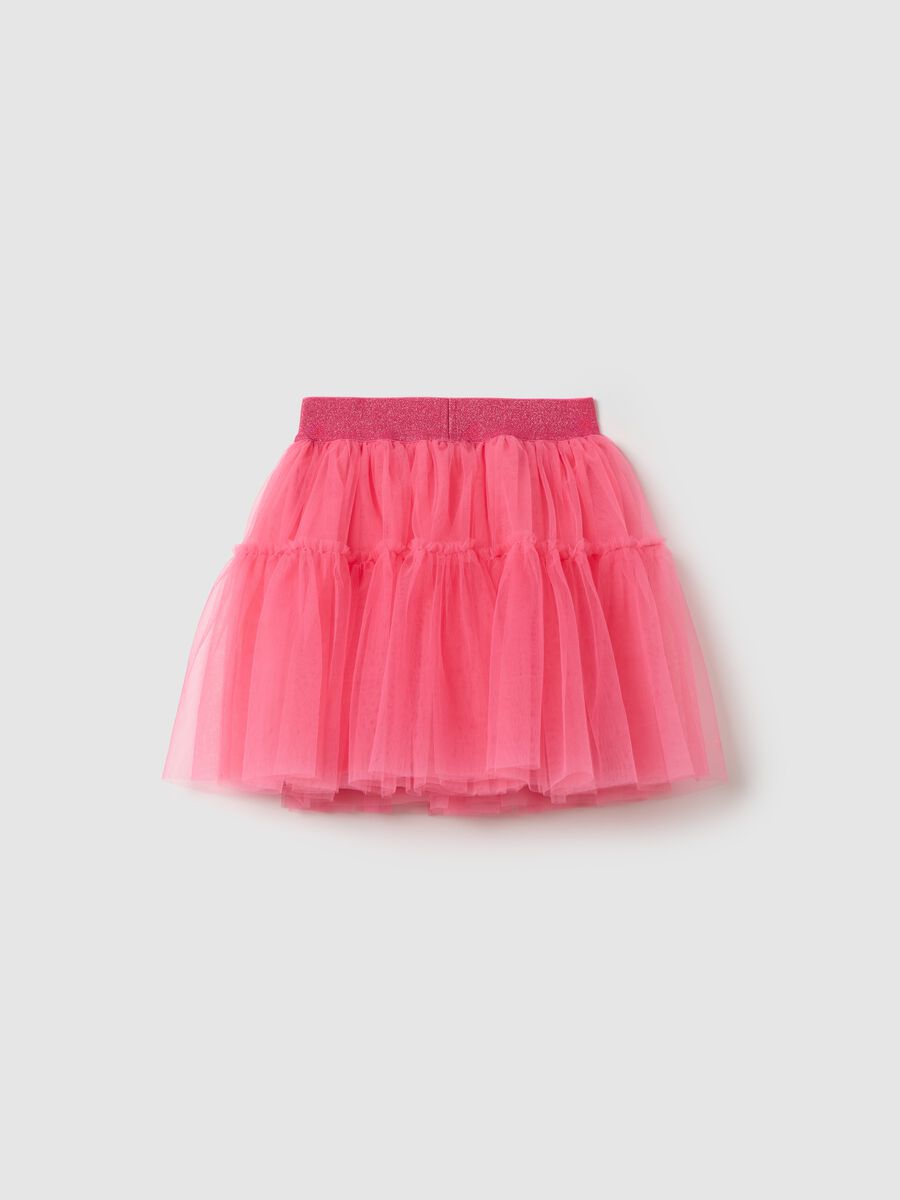 Pink skirt in tulle_1