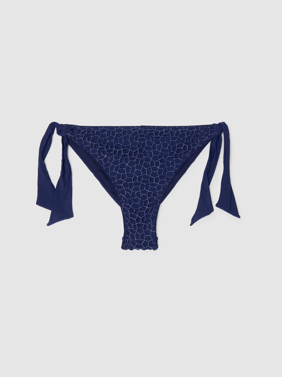 Women's blue stretch bikini briefs_5