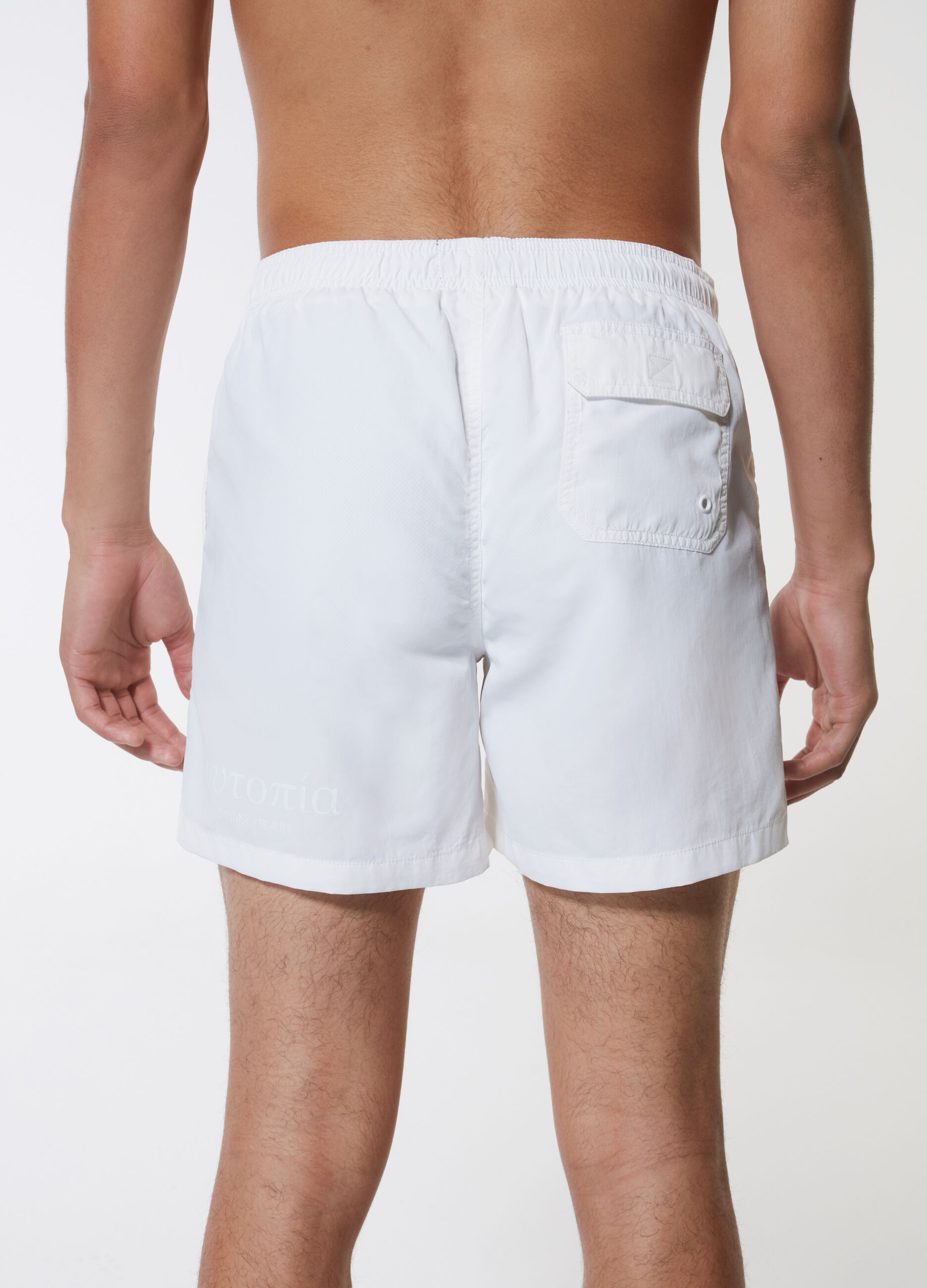 Swim Shorts White_3