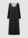 Stretch Black Lace Maternity Dress_4