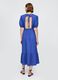 Blue Midi Dress with Short Sleeves_1