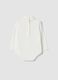 White organic stretch cotton bodysuit with Winnie the Pooh prints_1