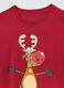 Red pure cotton regular fit Christmas pyjama top_6