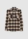 Multicolour long sleeve check shirt in pure cotton regular fit_4