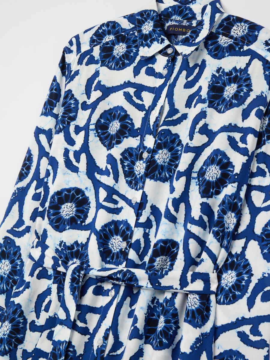 Long shirt dress with print_5