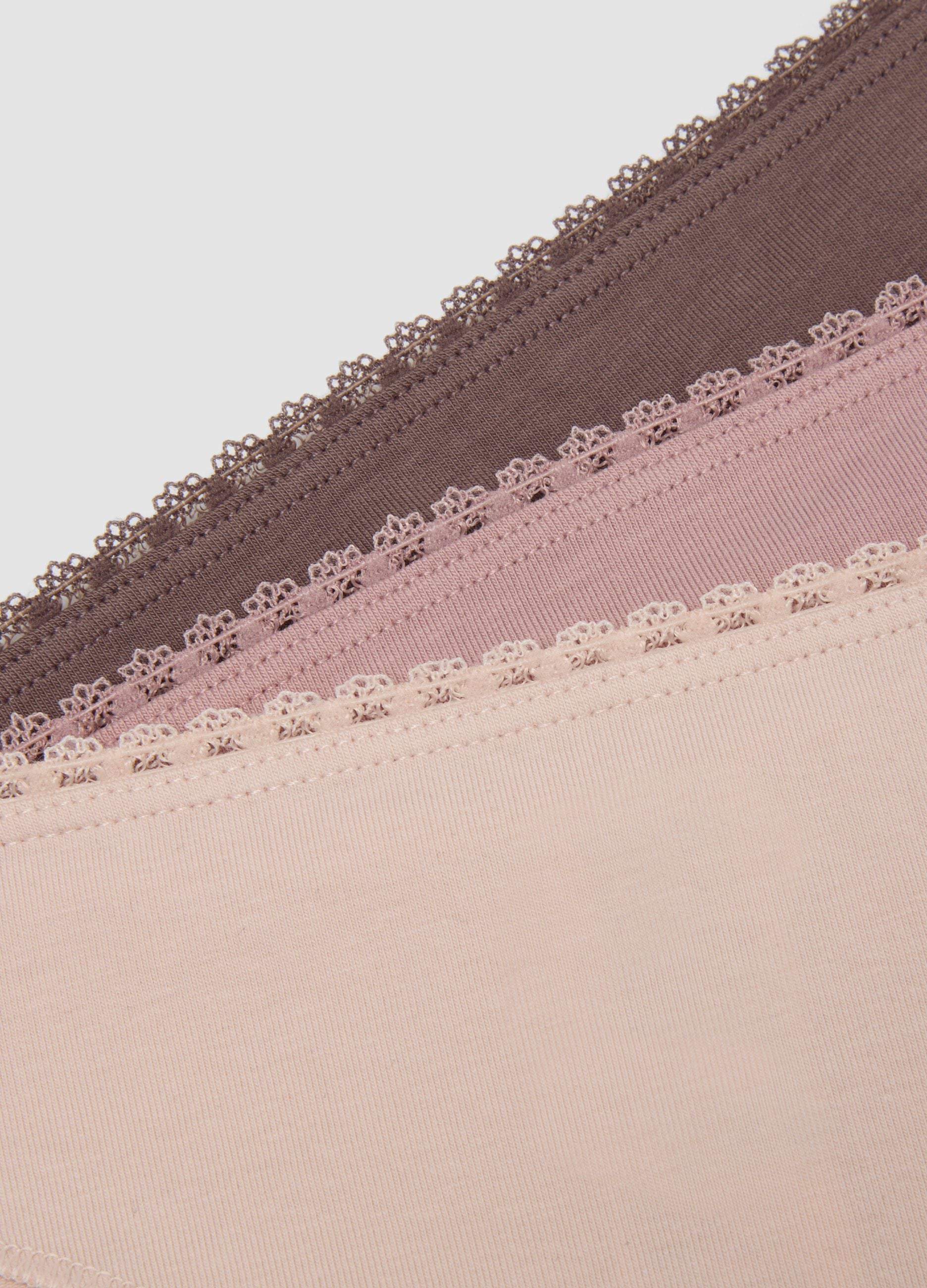 3-pack of multicolour Brazilian briefs in stretch organic cotton