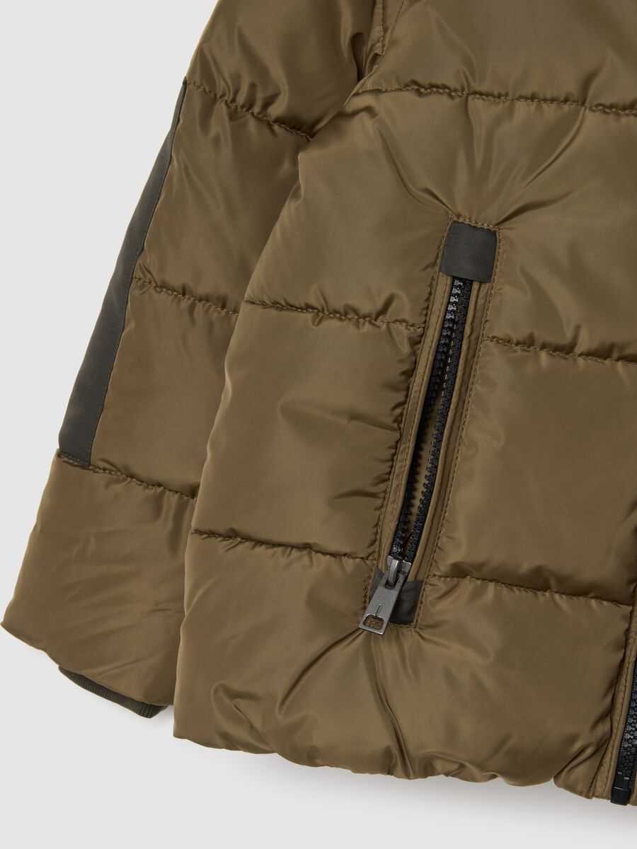 Brown padded jacket for children_2