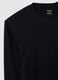 Black long sleeve pure cotton T-shirt_5
