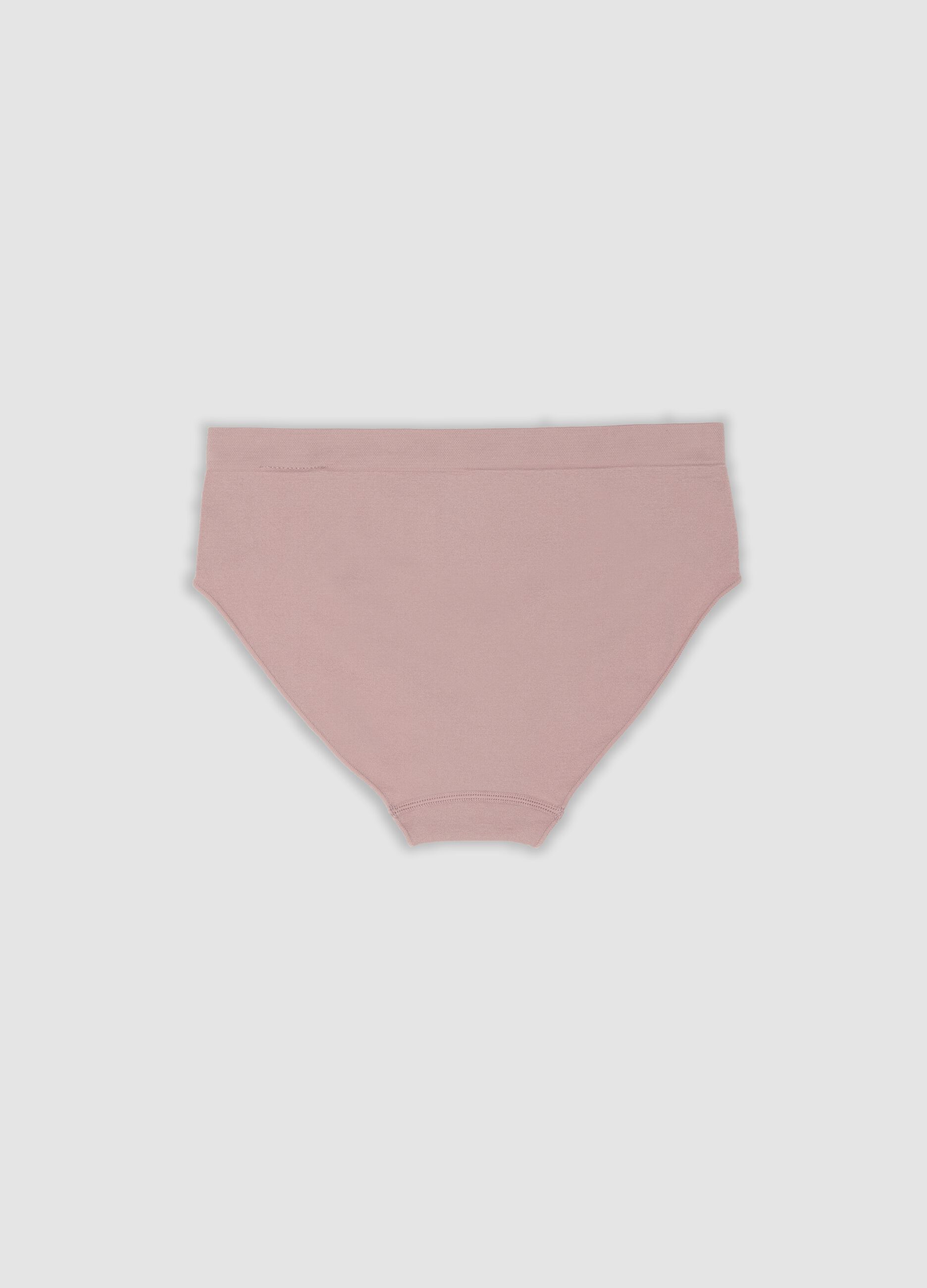 Pink stretch microfibre briefs