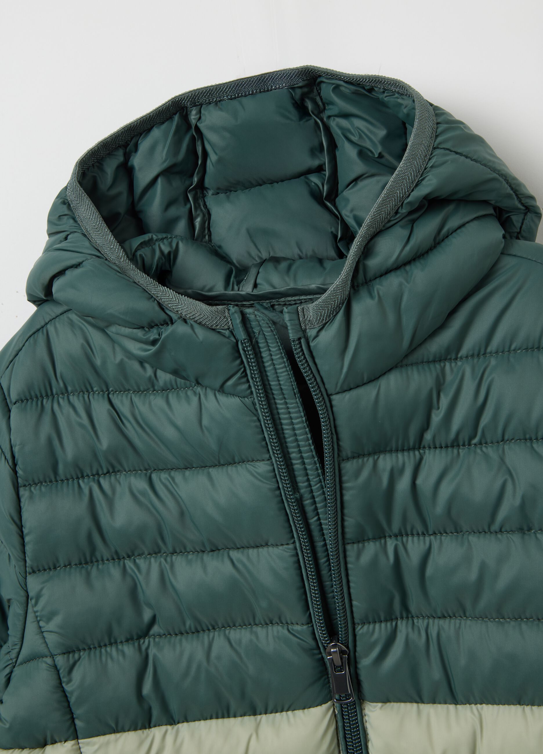 Multicolour mixed fabric children's jacket, regular fit