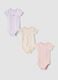 3-pack pink organic cotton crew-neck bodysuits_0
