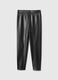 Slim-fit trousers in shiny fabric_3