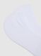White cotton blend invisible sports socks multipack_1