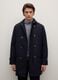 Blue regular fit parka jacket with zip_1
