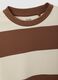 Kids' brown striped pure cotton regular fit jumper_2