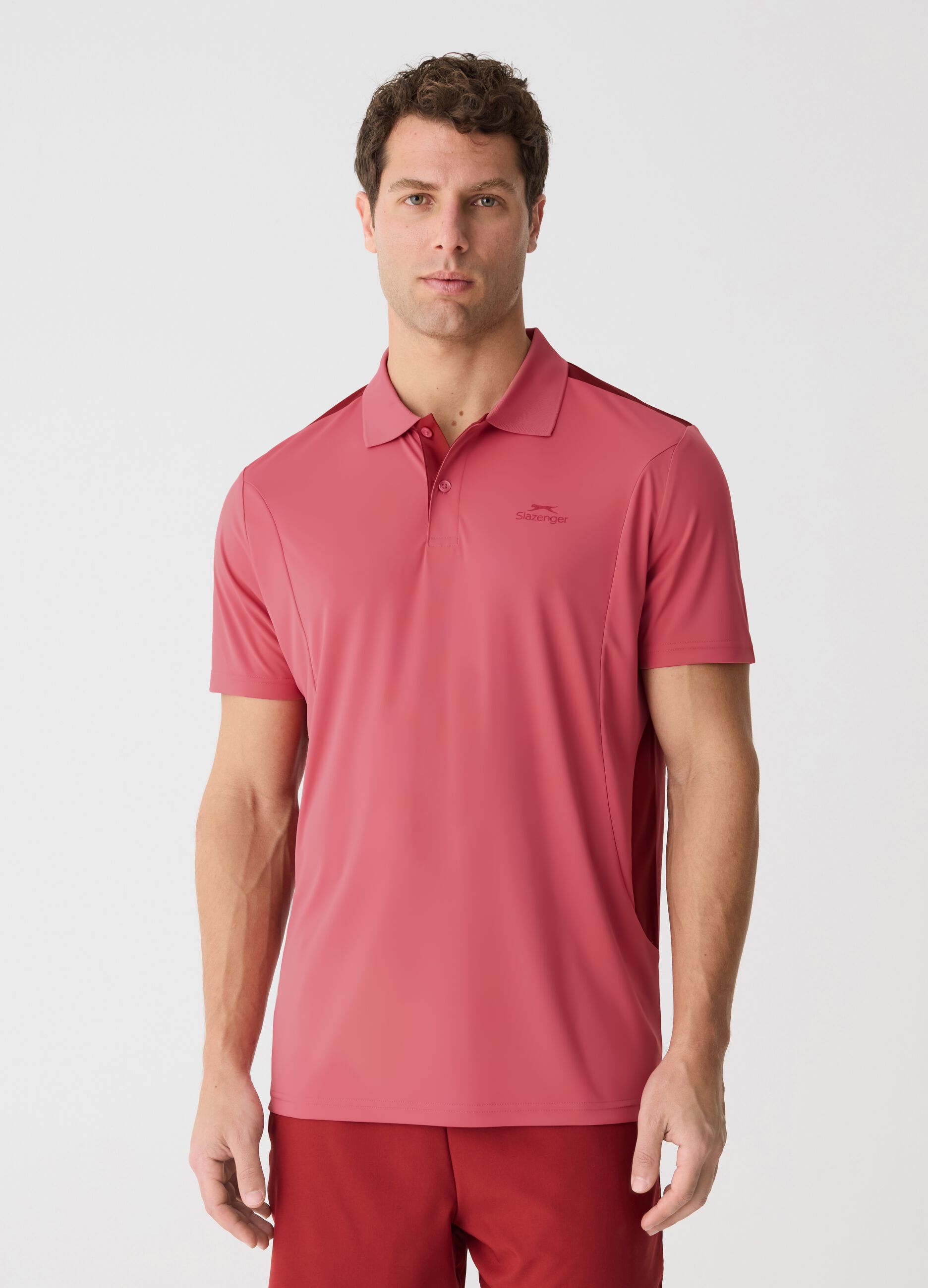 SLAZENGER polo shirt in technical fabric