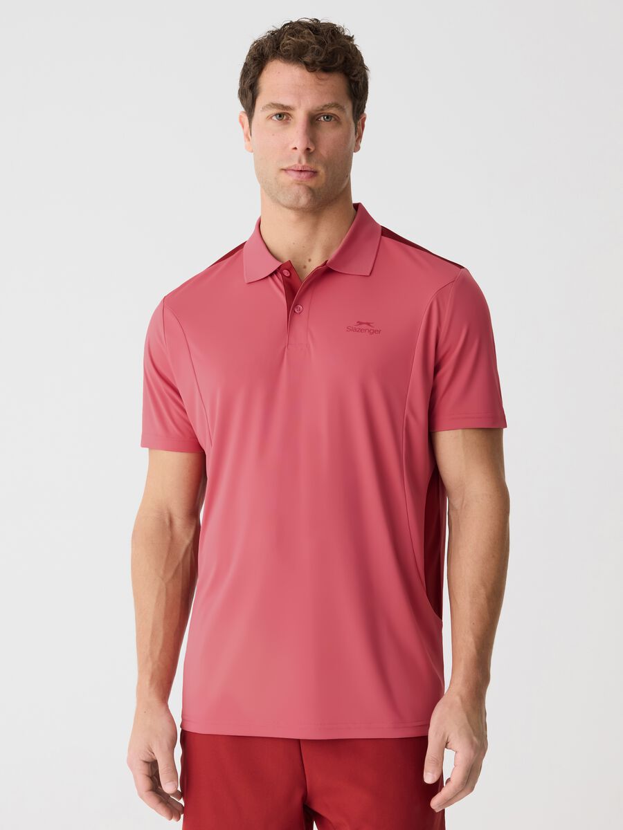 SLAZENGER polo shirt in technical fabric_0