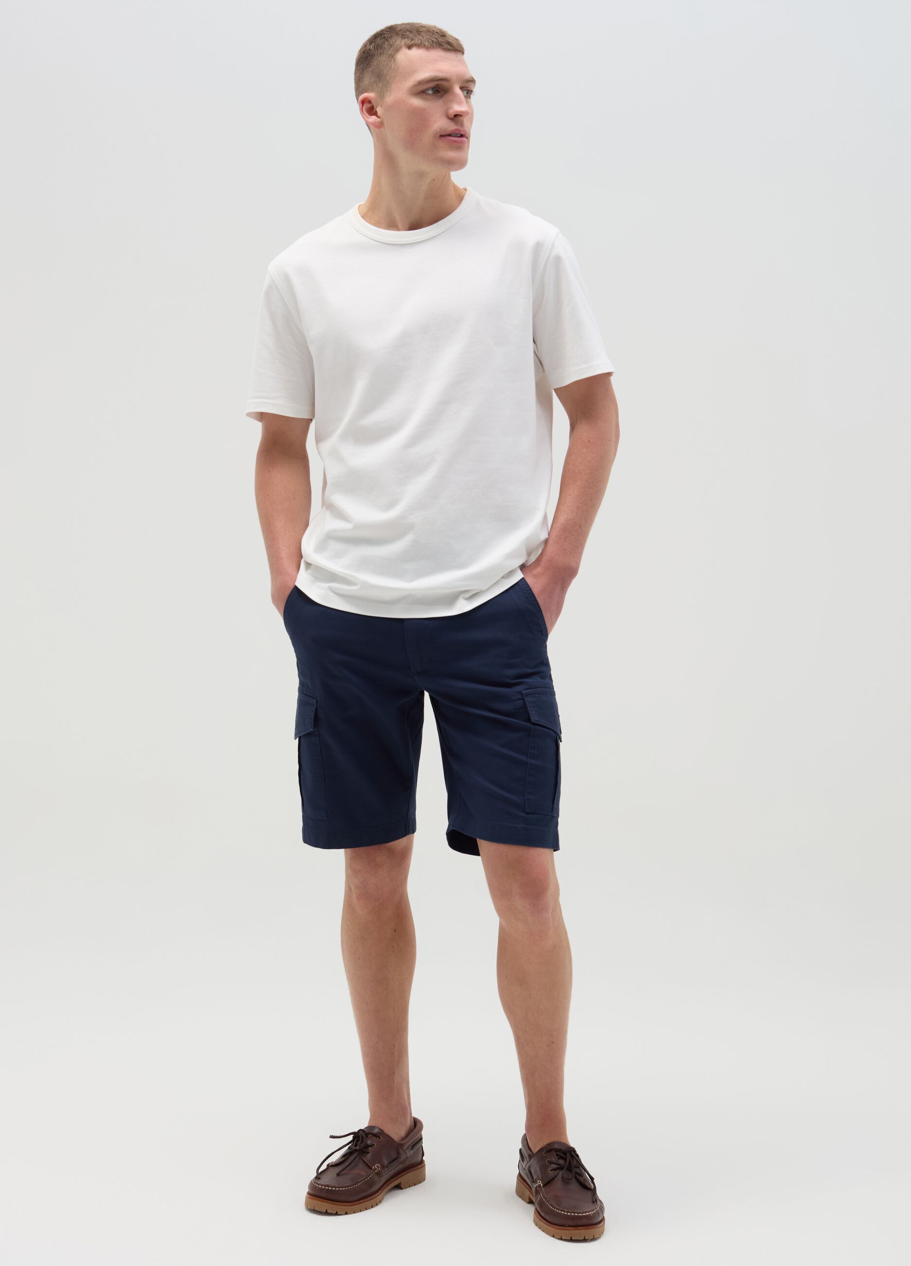 Ovs Bermuda cargo in cotone stretch