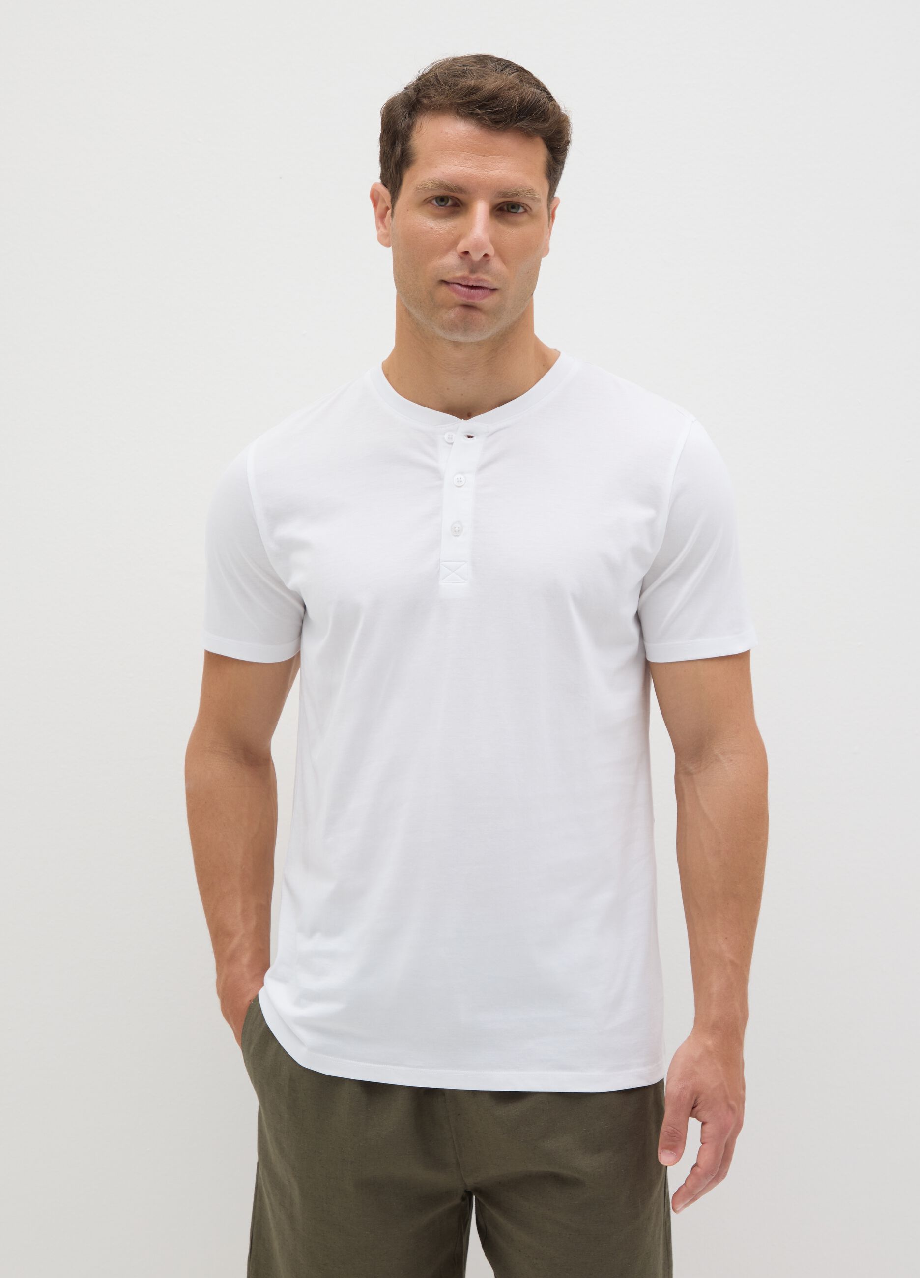 White T-shirt in Supima cotton
