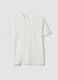 White organic cotton slim-fit short-sleeve T-shirt_4