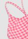 Pink gingham stretch swimsuit_2