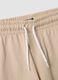 Completo blu e beige in puro cotone con t-shirt e shorts per bambino regular fit_3