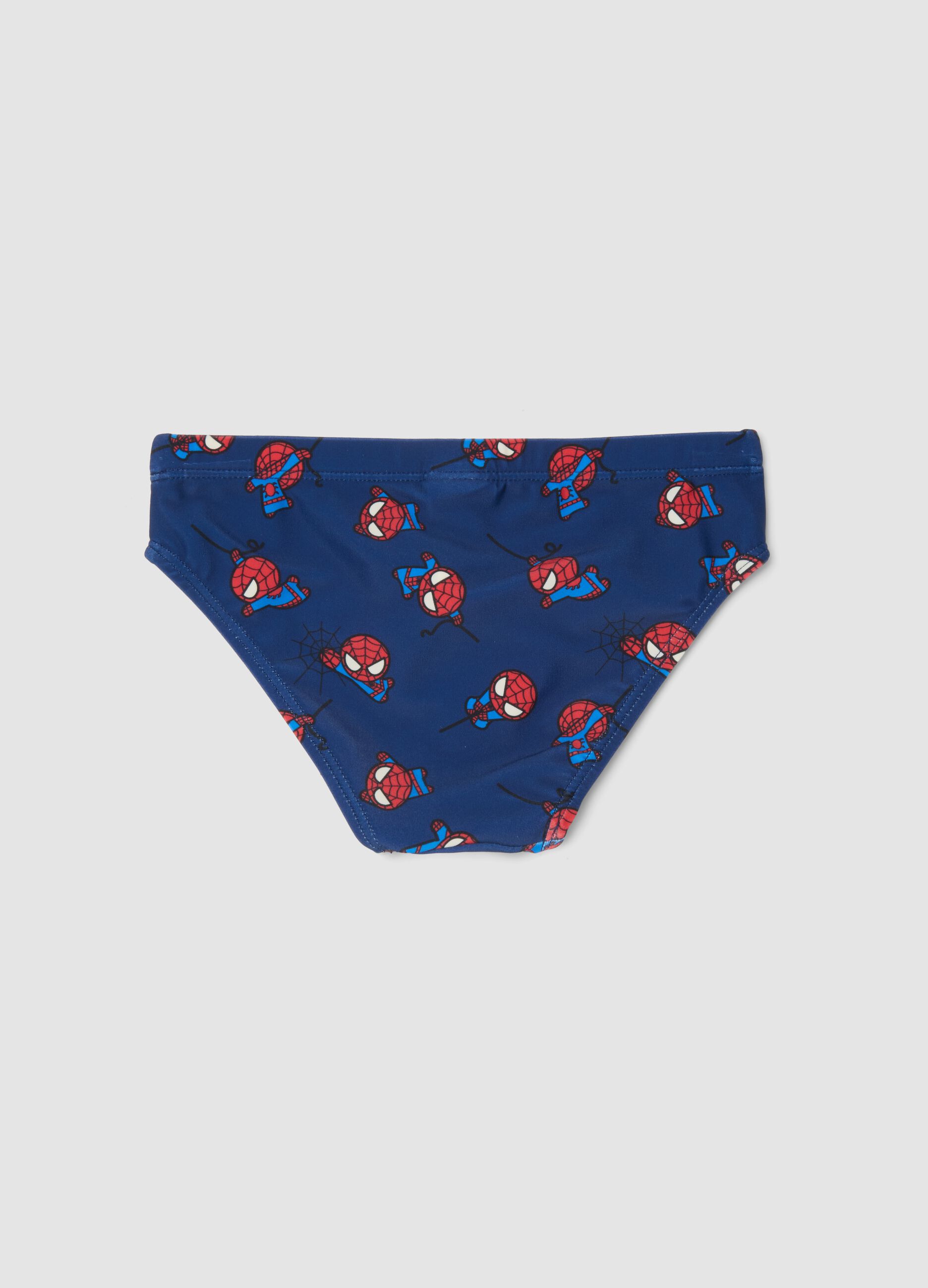 Blue Spider-Man Print Swim Briefs for Boys
