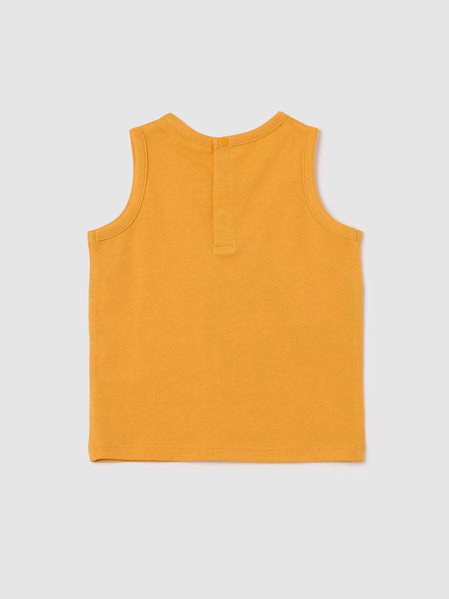 Fagottino Orange Tiger Print Tank Top_1