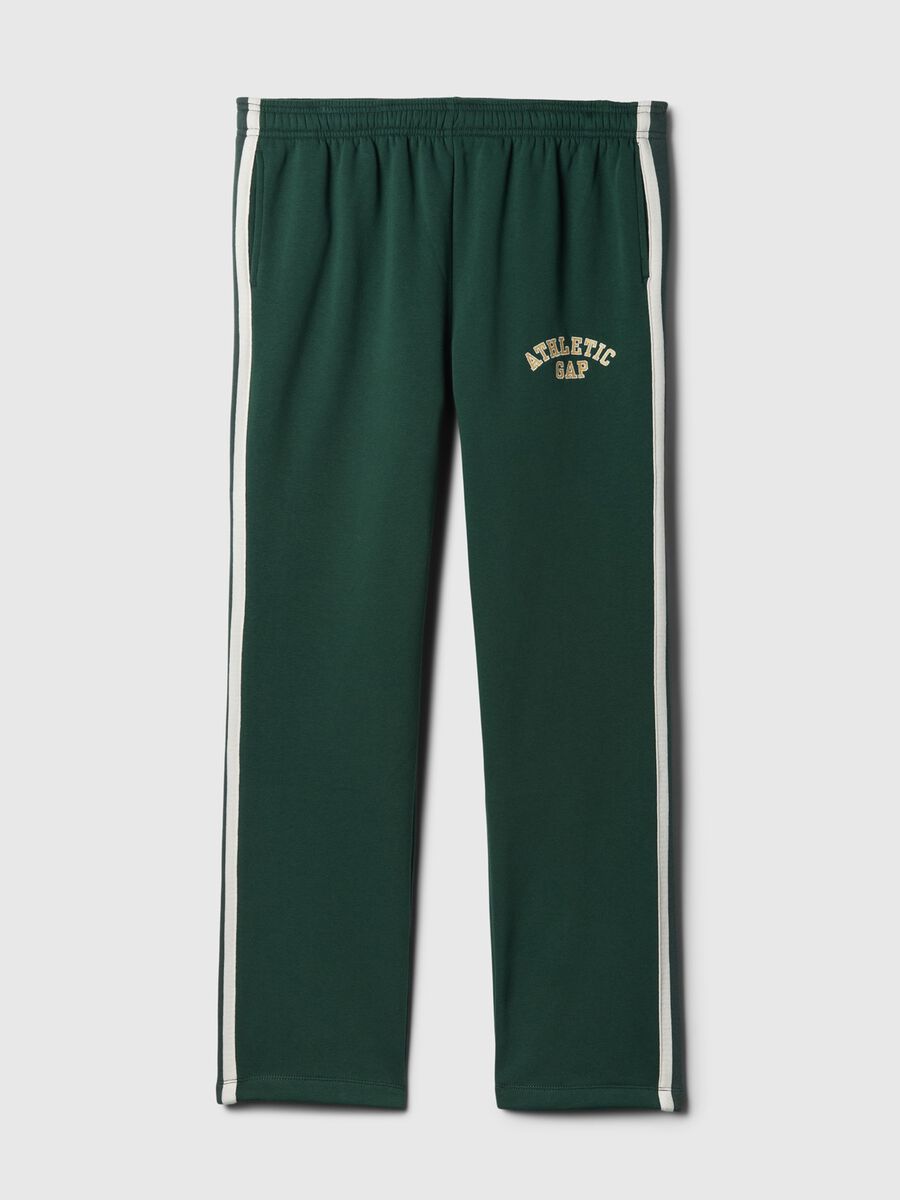Joggers con bande rigate ricamo logo Athletic_4