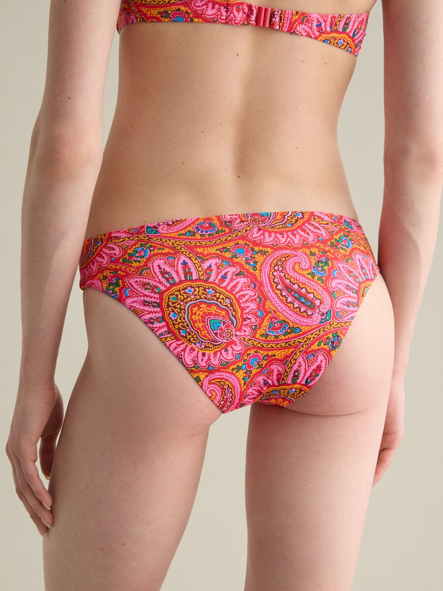 Women’s bikini briefs in multicoloured stretch fabric_3