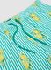 Blue striped swim shorts with lemon print_1