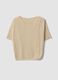Beige viscose-blend regular-fit T-shirt_4