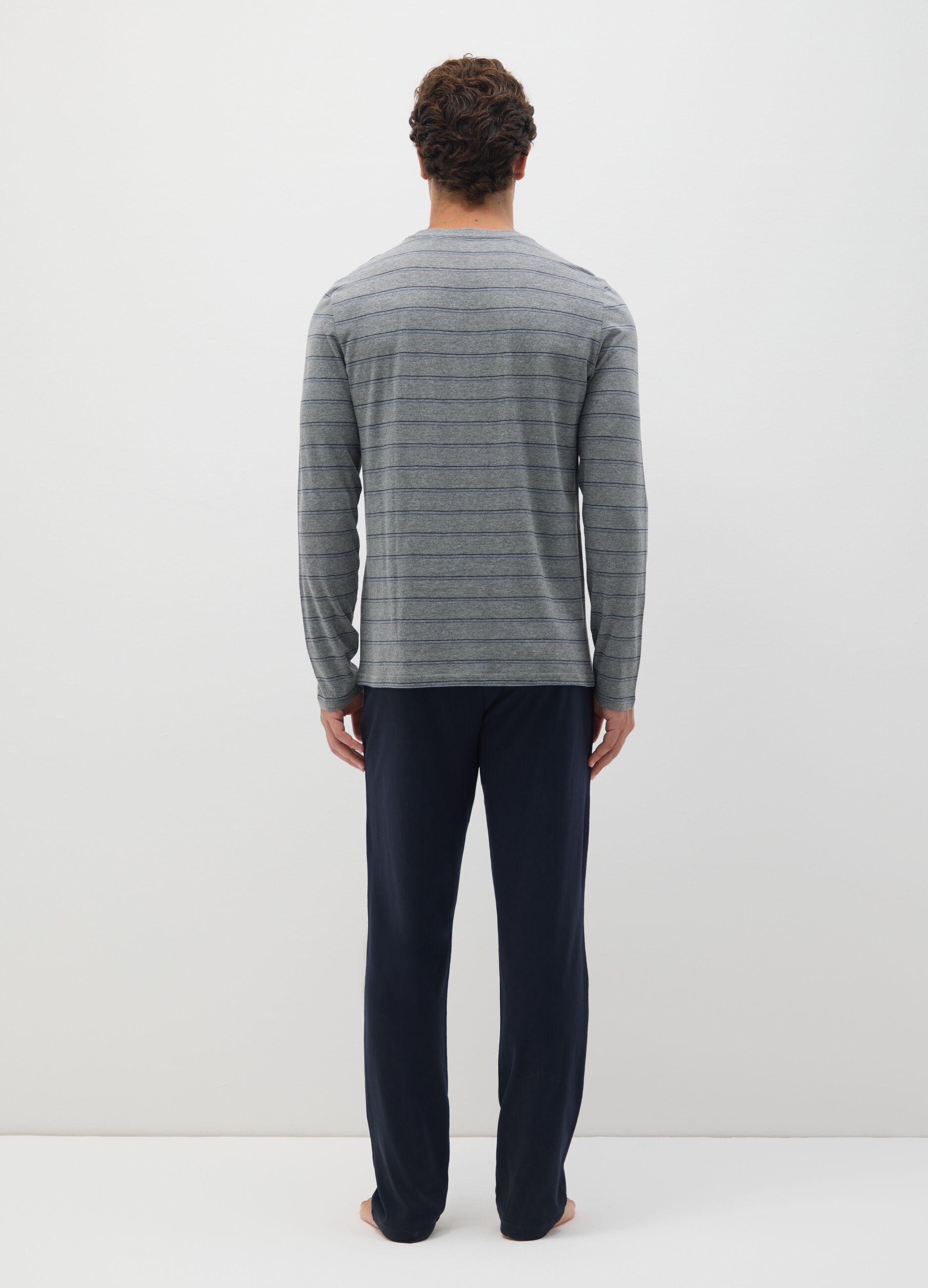 Multicolour pure cotton pyjamas regular fit