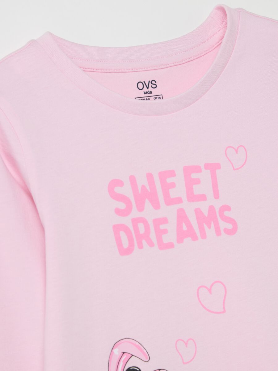 Cotton pyjamas with "Sweet Dreams" print_2