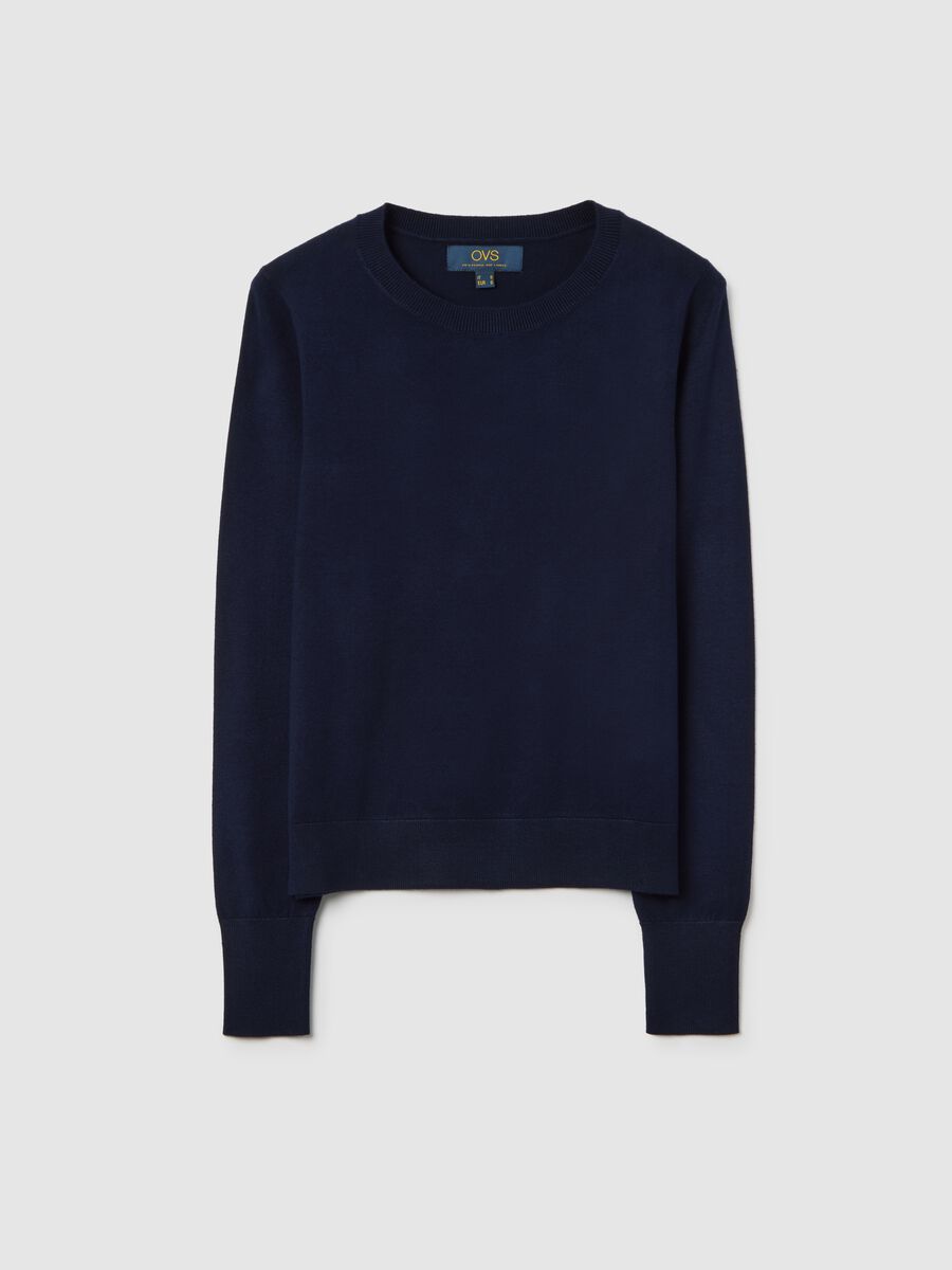 Blue Sweater with Fitted Fit_4