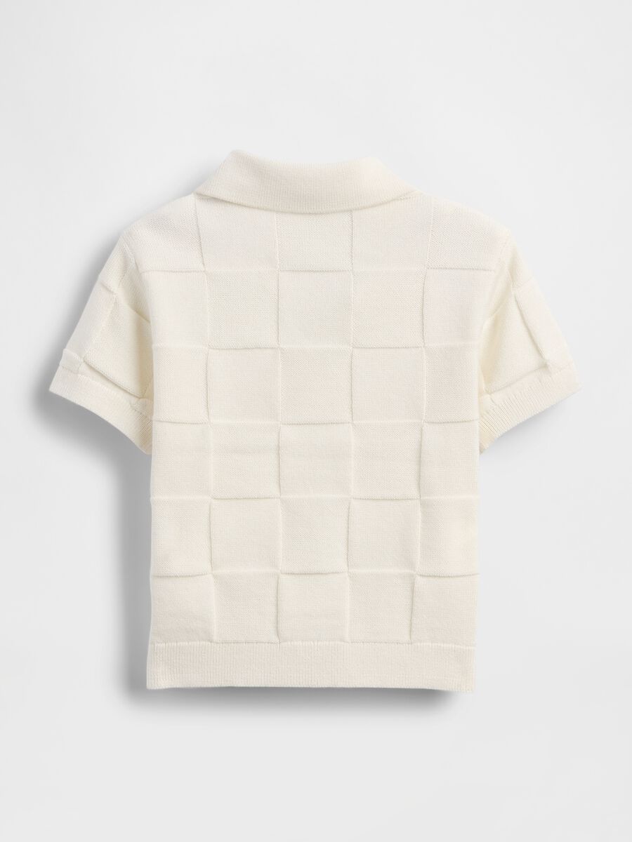 Short-sleeve polo shirt in pure cotton_1