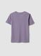 Purple crew-neck T-shirt in pure organic cotton, regular fit_2