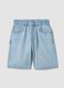 Shorts denim azzurri in misto cotone da bambino regular fit_0