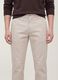 Grey slim-fit chino trousers in lyocell and stretch cotton_1